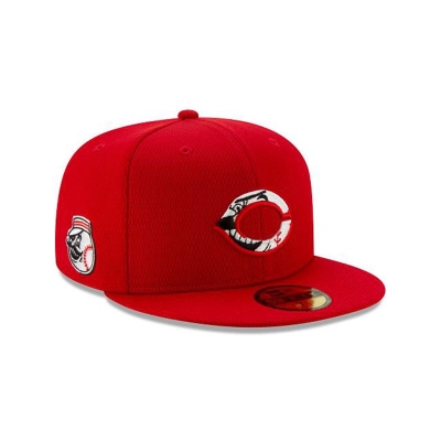 Red Cincinnati Reds Hat - New Era MLB 2021 Spring Training 59FIFTY Fitted Caps USA8754301